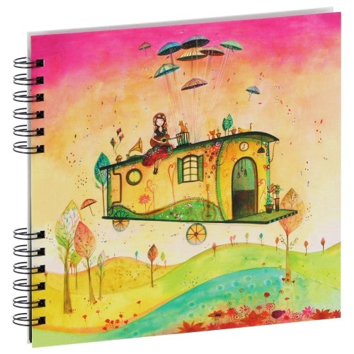 Album photo PANODIA série ARTISTES Illustration Jehanne WEYMAN 22x22cm - Spirales 80 photos 10x15 - Traditionnel 40 pages noire