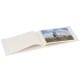 pochettes sans mémo Blossom - 24 pages blanches - 24 photos - Couverture Blanche 17,5x12cm