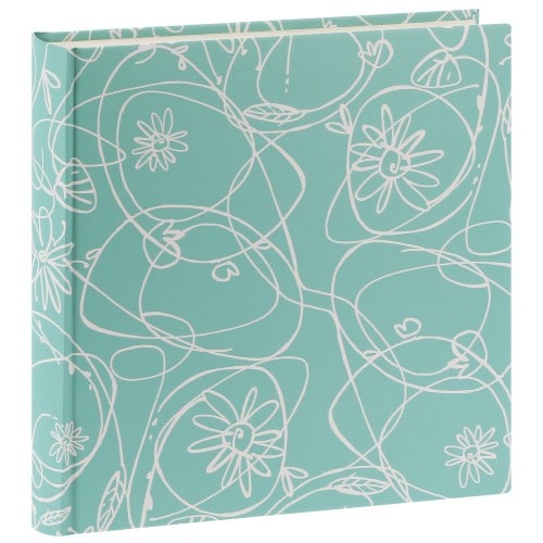 traditionnel DECORI II - 100 pages blanches + feuillets cristal - 400 photos - Couverture Vert menthe 30x30cm