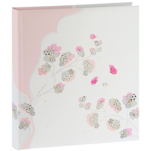 traditionnel Cherry Blossom - 60 pages blanches + feuillets cristal - 240 photos - Couverture 30x31cm