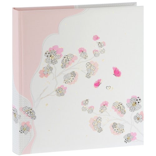 GOLDBUCH - Album photo traditionnel CHERRY BLOSSOM - 60 pages blanches + feuillets cristal - 240 photos - Couverture Multicolore 30x31cm