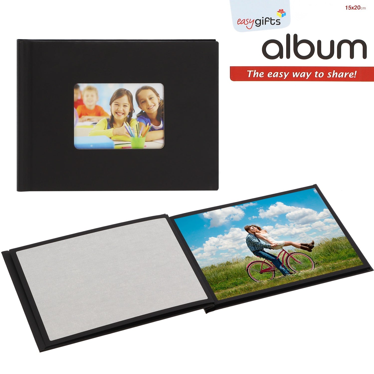 Mini album I GIFTS adhésif EASYALBUM - 12 pages noires - 12 photos