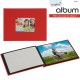 Mini album photo MITSUBISHI pré-encollé EasyAlbum - Rouge avec fenêtre - Pour 12 tirages 15x20cm - Orientation paysage