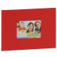 Mini album photo MITSUBISHI pré-encollé EasyAlbum - Rouge avec fenêtre - Pour 12 tirages 15x20cm - Orientation paysage