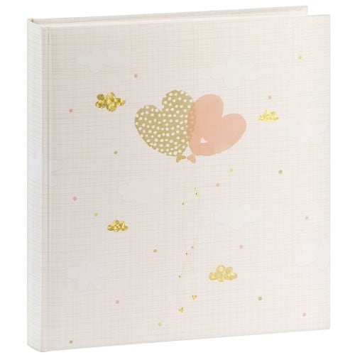 GOLDBUCH - Album photo traditionnel BALLOONING HEARTS - 60 pages blanches + feuillets cristal - 240 photos - Couverture Multicolore 30x31cm