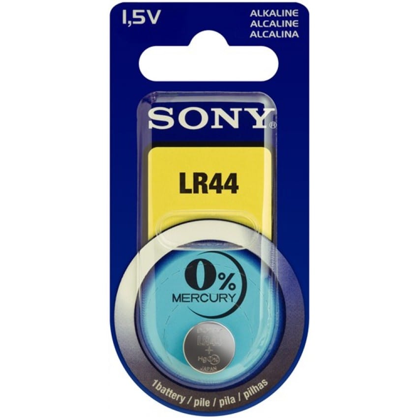 Pile alcaline LR44 A76 1,5V SONY Blister d'1 pile