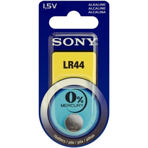 SONY - Pile alcaline LR44 A76 1,5V Blister d'1 pile