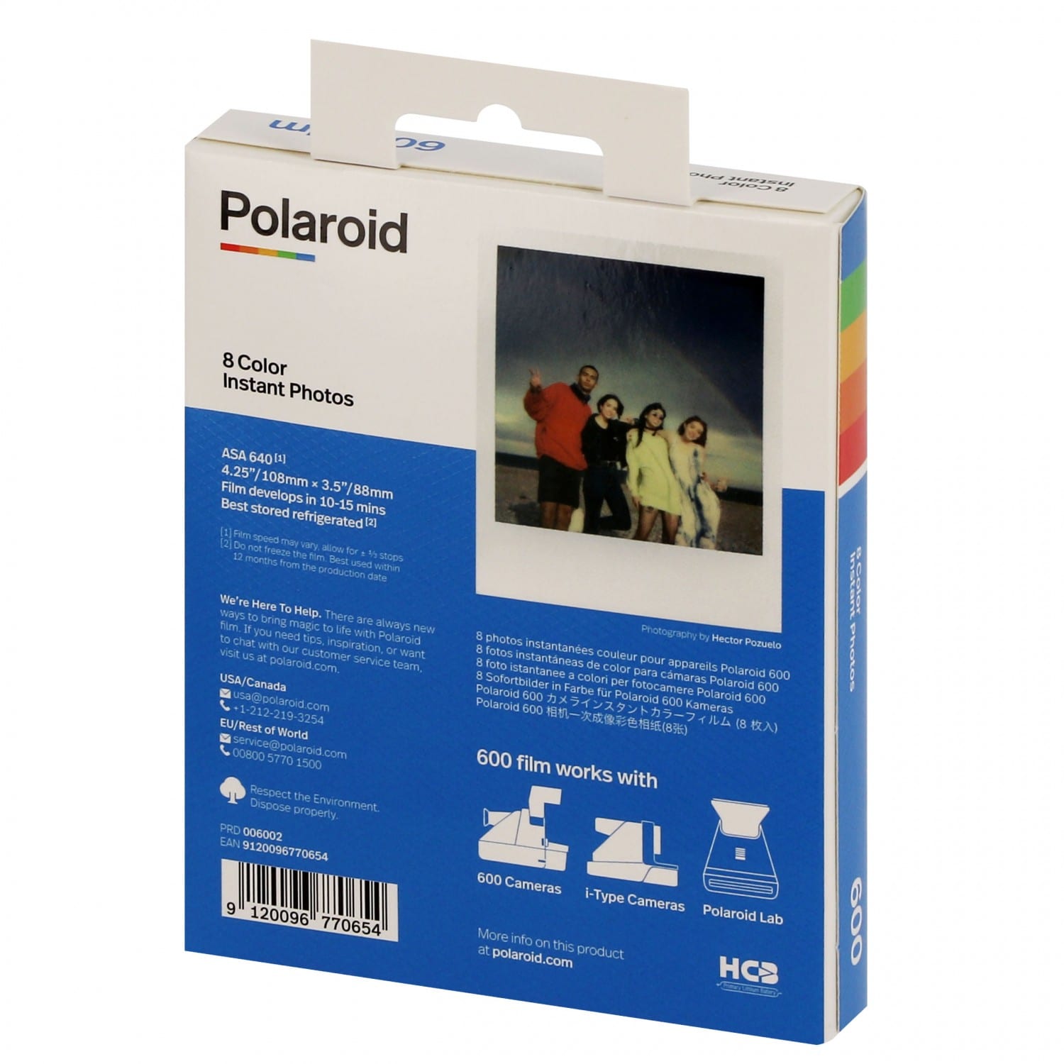 Polaroid Film 600 Color 8 Photos Film Polaroid i-Type – acheter chez