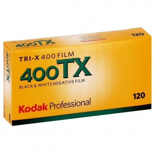Pellicule photo pro KODAK Noir et Blanc TRI-X 400 Format 120 Pack de 5