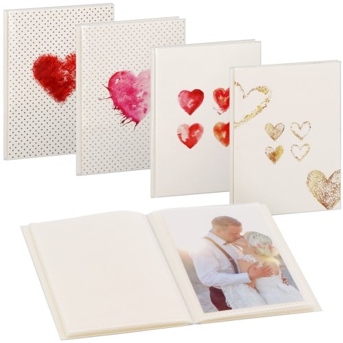 HAMA - Mini album pochettes sans mémo Mariage LAZISE - 24 pages blanches - 24 photos - Couverture Coloris aléatoire 12,5x16,5cm