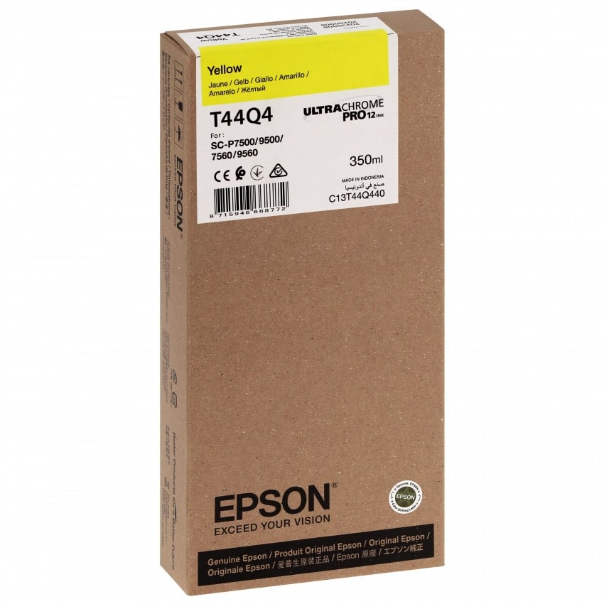 T44Q4 Pour imprimante SC-P7500/9500 UltraChrome PRO Jaune - 350ml