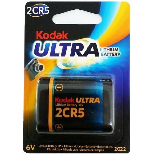 KODAK - Pile lithium 2CR5 6V ULTRA Blister d'1 pile