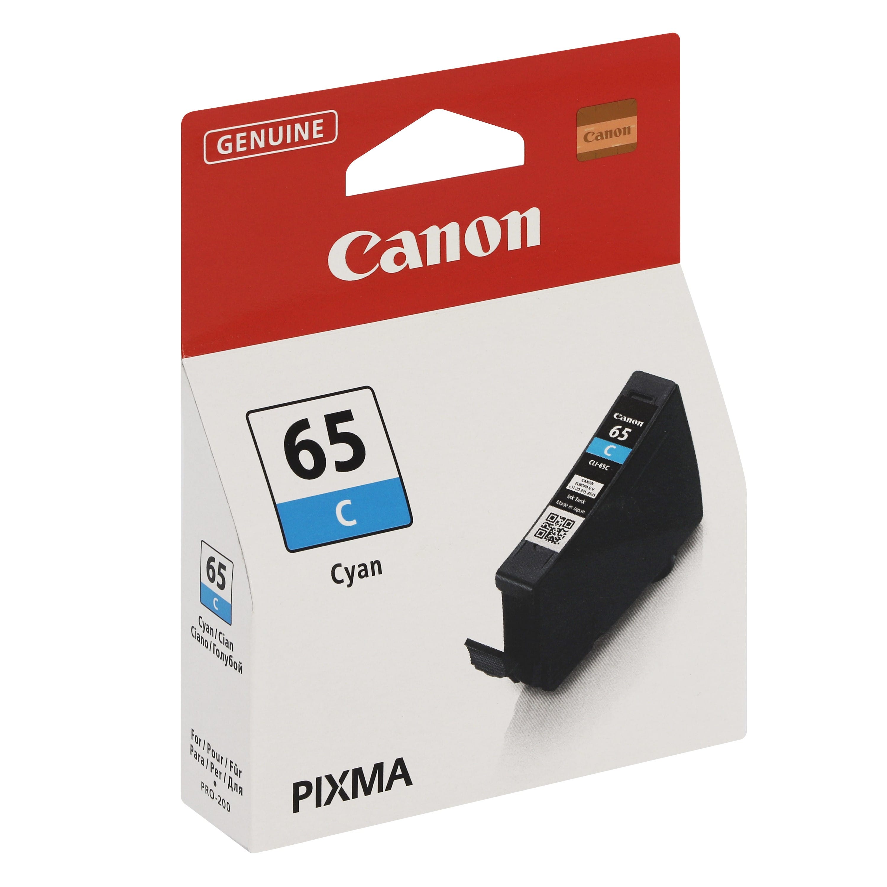 Cartouche D'encre Canon CLI-521 Cyan - Originale, Pour PIXMA IP4700, MP540, Etc.