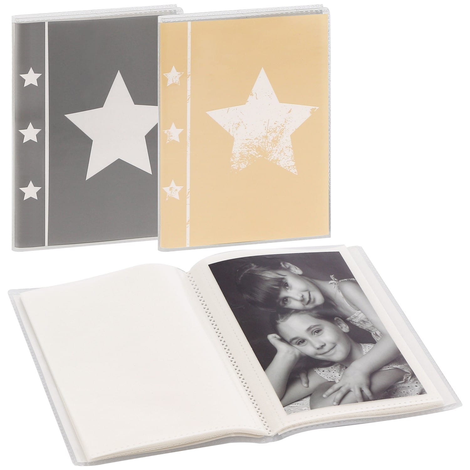 Mini album HAMA pochettes sans mémo SKIES - 24 pages blanches - 24 photos -  Couverture Coloris aléatoire 12,5x16,5cm - à l'unité