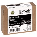 EPSON - Cartouche d'encre traceur UltraChrome Pro 10 SC-P900 - Noir photo - 50ml - T47A1