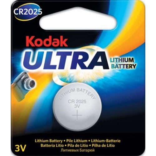 KODAK - Pile lithium CR2025 3V ULTRA Blister d'1 pile