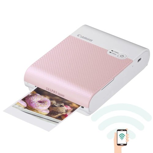 CANON - Imprimante thermique Selphy Square QX10 rose pour Smartphones - Tirages 6,8x6,8cm - Impression Wifi direct Smartphone