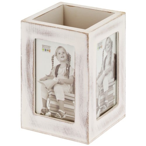 Porte-stylos DEKNUDT S67TP pour 2 photos 6x10cm (bois)