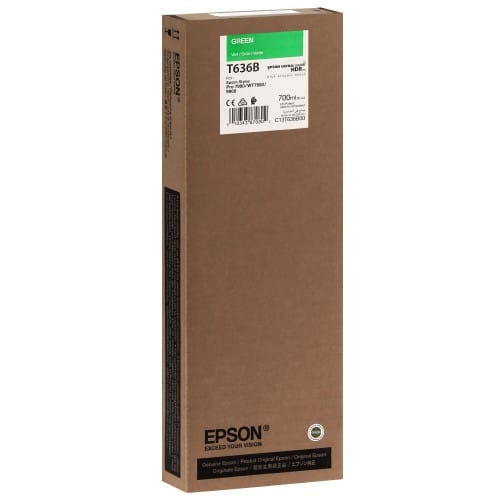 Cartouche d'encre traceur EPSON T636B Pour imprimante 7900/9900 Vert - 700ml