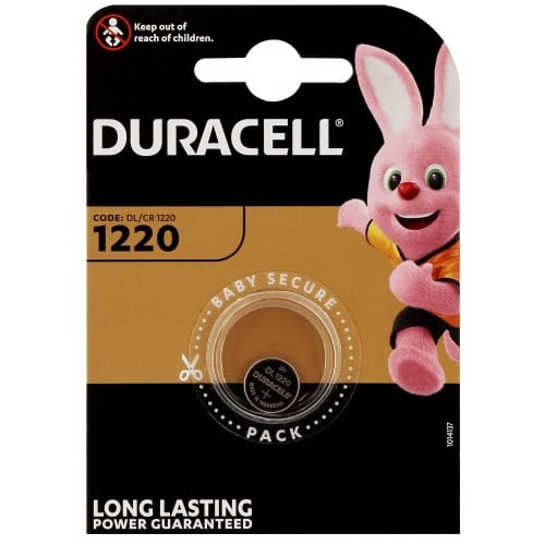 DURACELL - Pile lithium CR1220 3V Blister d'1 pile