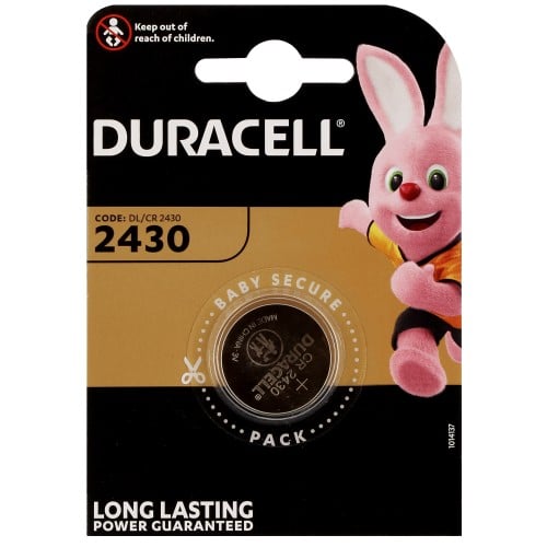 DURACELL - Pile lithium CR2430 3V Blister d'1 pile