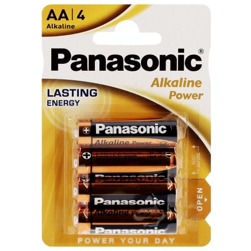 PANASONIC - Pile alcaline LR6 AA AM3 1,5V Bronze Award Blister de 4 piles