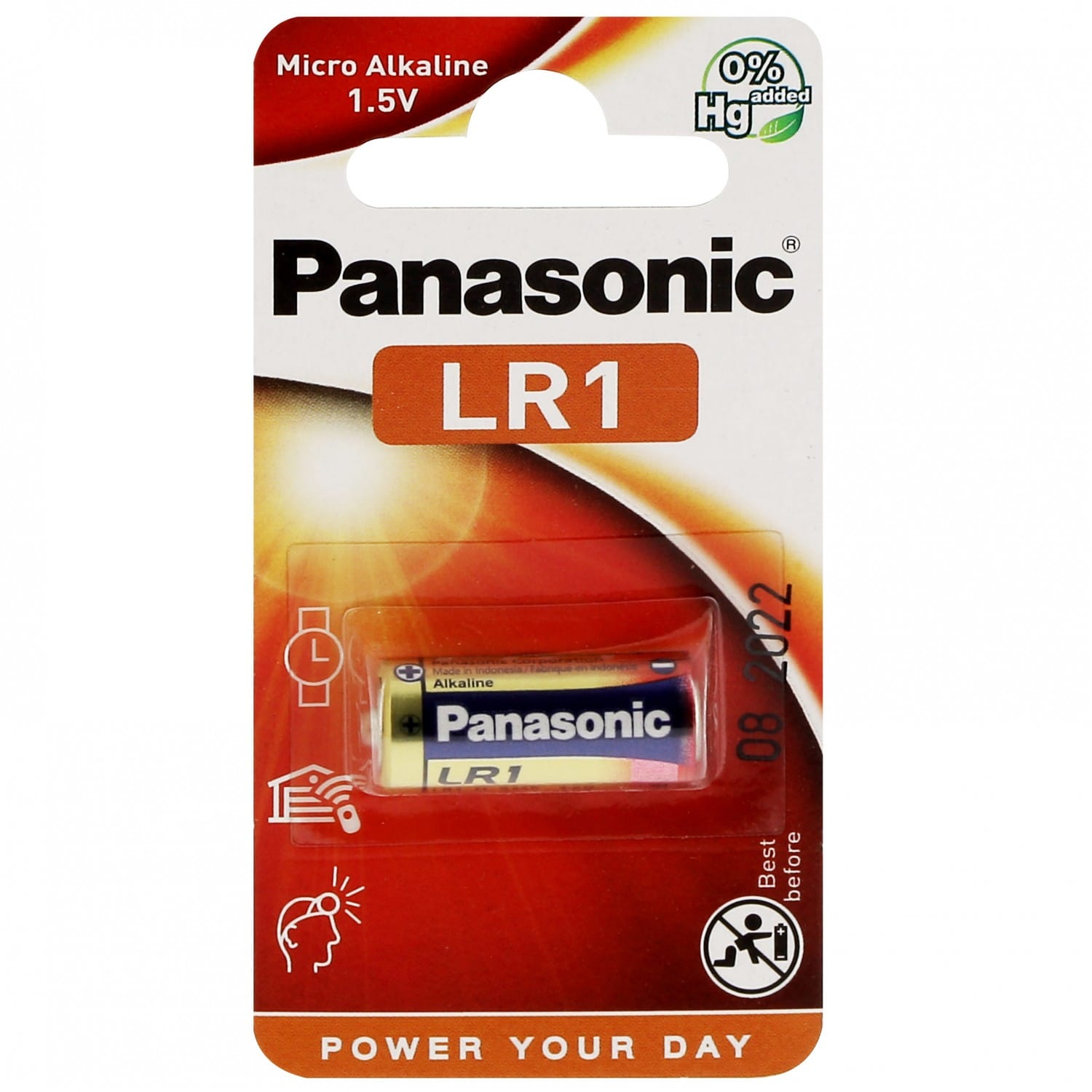 Pile alcaline LR6 AA AM3 1,5V PANASONIC Bronze Award Blister de 4 piles