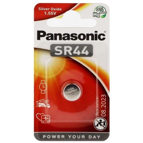 PANASONIC - Pile oxyde d'argent SR44 / 357/303 1,5V Cell Power Blister d'1 pile