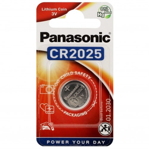 PILE CR2025 LITHIUM POWER 3V 165mAh BL1 PANASONIC