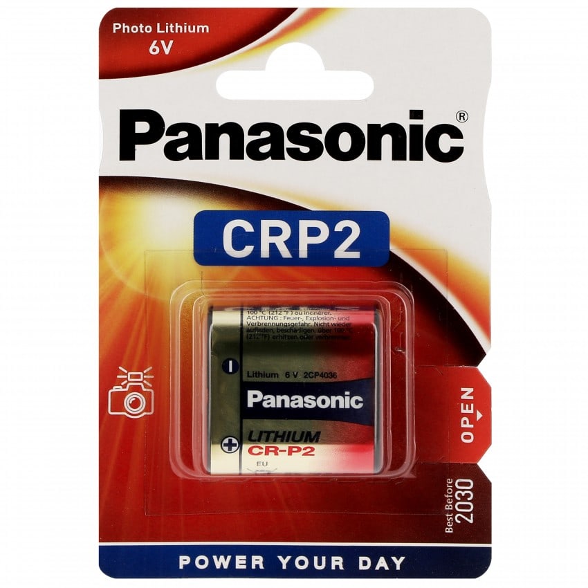 Pile lithium CR-P2P 6V PANASONIC Photo Power Blister d'1 pile