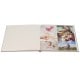 traditionnel - 20 pages blanches - Couverture Tissu Gris 31,2x31,5cm