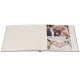 traditionnel - 20 pages blanches - Couverture Tissu Gris 31,2x31,5cm