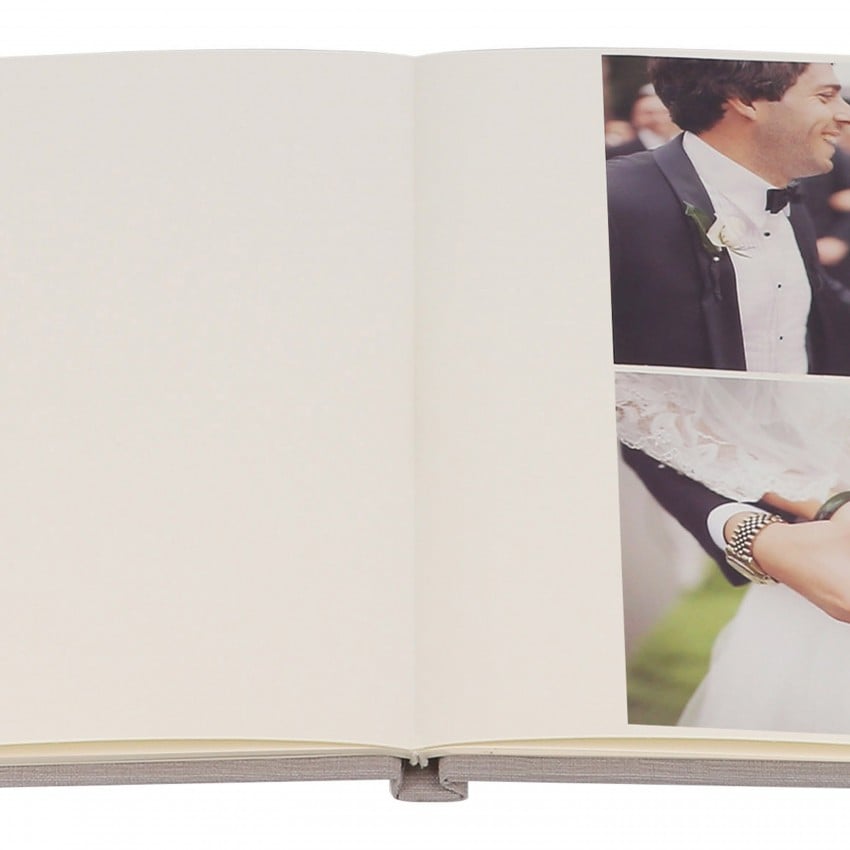 Album Photo à Pochettes Gris - Boîte Photo Pour 200 Photos 10x15 Cm, Rangement Pratique, Couverture Carton - 9