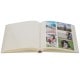 adhésif ERICA SQUARE - 60 pages blanches - 240 photos - Couverture Beige 33x34cm