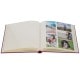 adhésif ERICA SQUARE - 60 pages blanches - 240 photos - Couverture Bordeaux 33x34cm