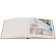 traditionnel STYLE - 60 pages blanches - Couverture Taupe + 3 fenêtres 30x31cm