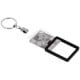 Porte-clef photo DEKNUDT rectangle - Métal Noir - Pour photo 3,5x4,5cm