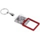 Porte-clef photo DEKNUDT rectangle - Métal Rouge - Pour photo 3,5x4,5cm