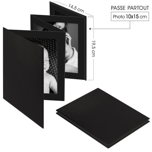 Album Photo, Traditionnel Pages Noires Vierge Scrapbooking 10x15