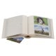 pochettes avec mémo ERICA SQUARE - 150 pages blanches - 300 photos - Couverture Beige 23,5x25cm