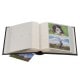 pochettes avec mémo ERICA SQUARE - 100 pages blanches - 300 photos - Couverture Noire 23,5x25cm
