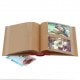 pochettes avec mémo ERICA ''Kraftty2'' - 100 pages kraft - 200 photos - Couverture Rouge 21,5x25cm