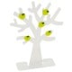 Arbre magnétique DEKNUDT - livré avec 5 aimants pomme - Métal noir - Hauteur 29 cm