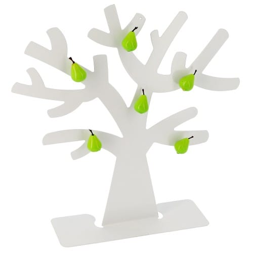 Arbre magnétique DEKNUDT - livré avec 6 aimants poire - Métal noir - Hauteur 38 cm