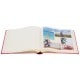 Jumbo Singo - 100 pages blanches + feuillets cristal - 400 photos - Couverture Rose 30x30cm