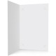 papier 350g satiné 11,5x17,5cm avec encoches - Impression noire et Vernis 3D Recto