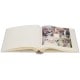 Album photo PANODIA série DOLCE 29x32cm 500 photos 10x15 - Traditionnel 100 pages ivoires Couverture blanche et motifs cœurs Boî