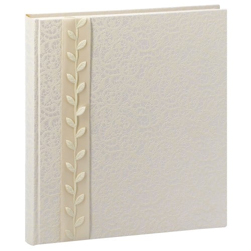 GOLDBUCH - Album photo traditionnel Mariage LA BELLE - 60 pages blanches + feuillets cristal - 240 photos - Couverture Blanche 30x31cm