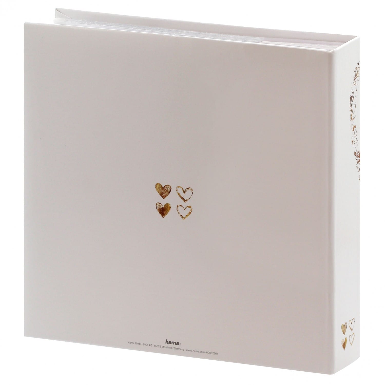 Album photo HAMA pochettes avec mémo Mariage LAZISE - 100 pages blanches -  200 photos - Couverture Blanche 22,5x22cm