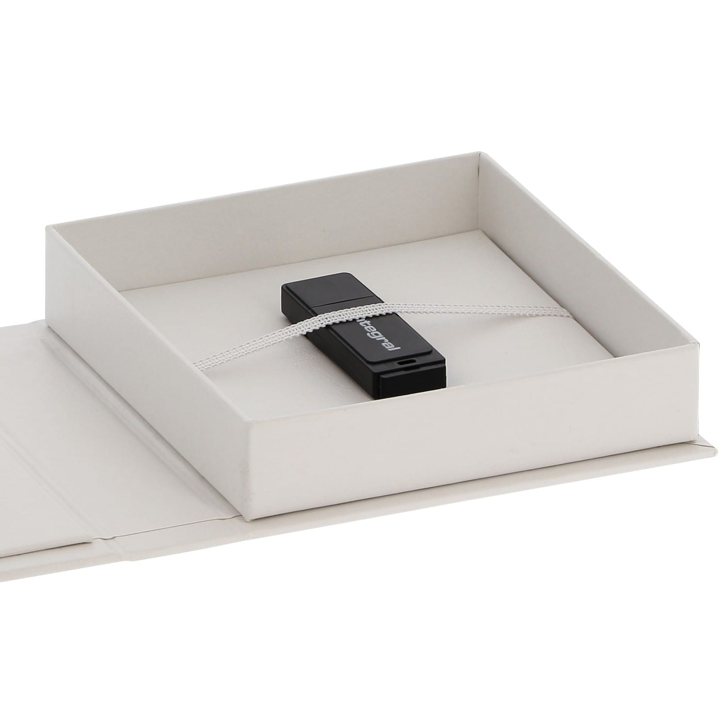 Boîte de rangement DEKNUDT pour clé USB & photos en simili cuir noir (clé  USB vendue